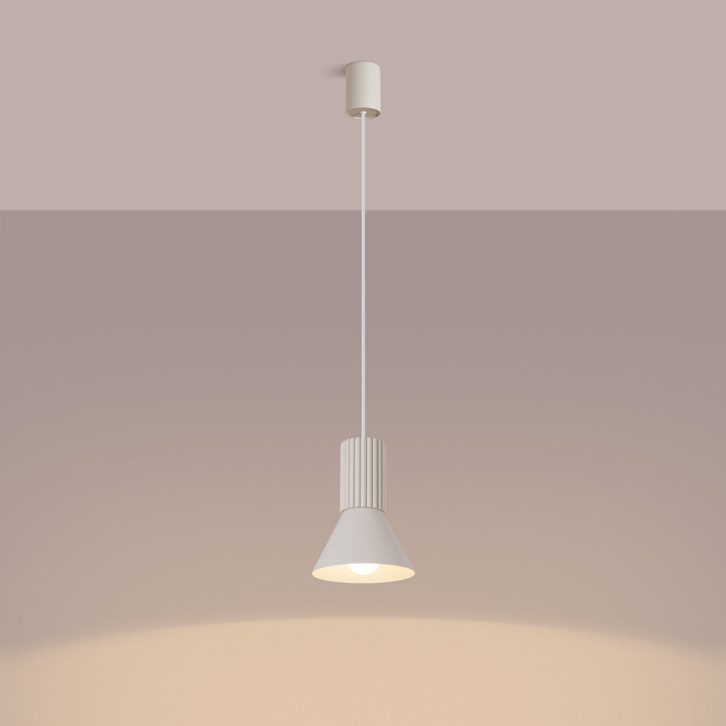 Pendelleuchte ESTRIA 1 beige Sollux Lighting