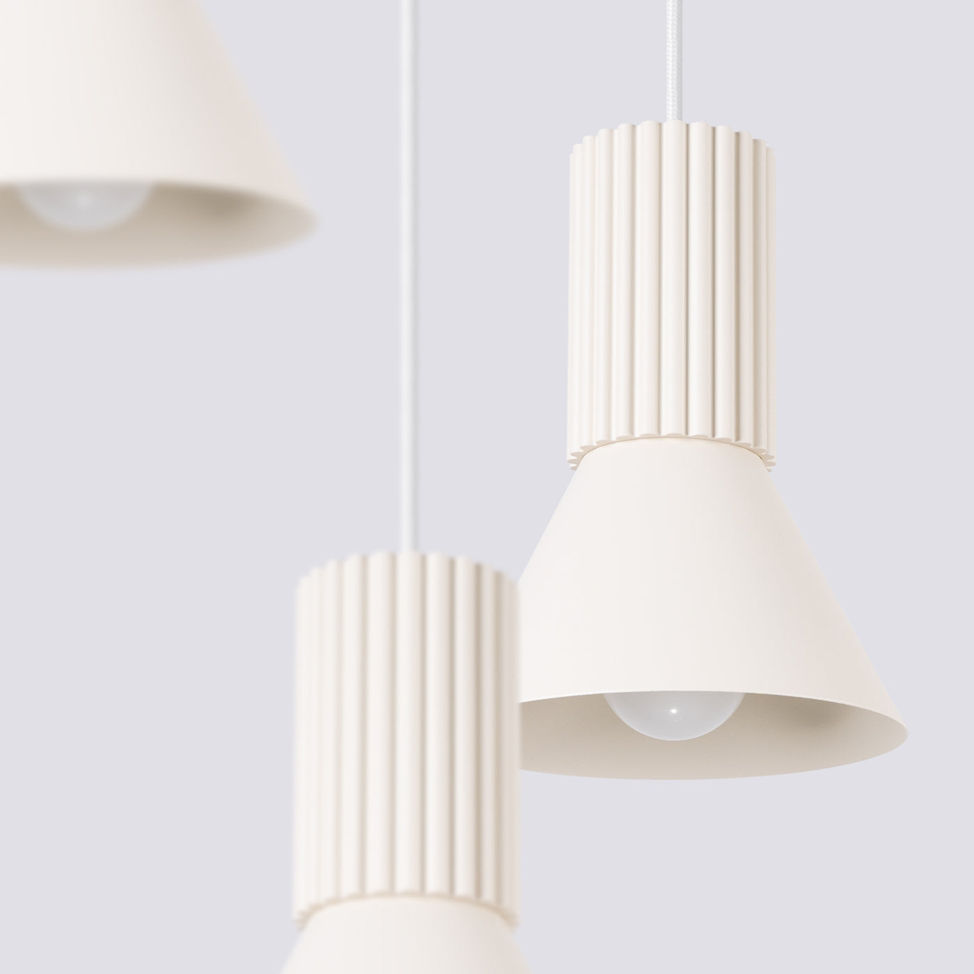 Pendelleuchte ESTRIA 3P beige Sollux Lighting