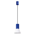 Pendelleuchte ESTRIA 1 weiß & ultramarin Sollux Lighting