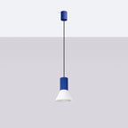 Pendelleuchte ESTRIA 1 weiß & ultramarin Sollux Lighting