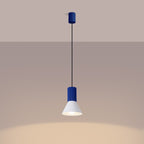 Pendelleuchte ESTRIA 1 weiß & ultramarin Sollux Lighting