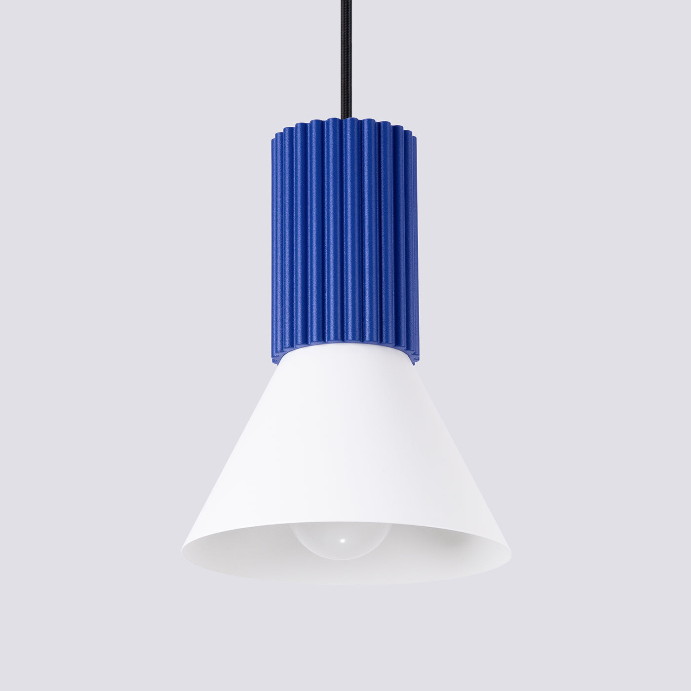Pendelleuchte ESTRIA 1 weiß & ultramarin Sollux Lighting