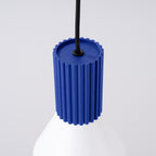 Pendelleuchte ESTRIA 1 weiß & ultramarin Sollux Lighting