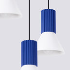 Pendelleuchte ESTRIA 3P weiß & ultramarin Sollux Lighting