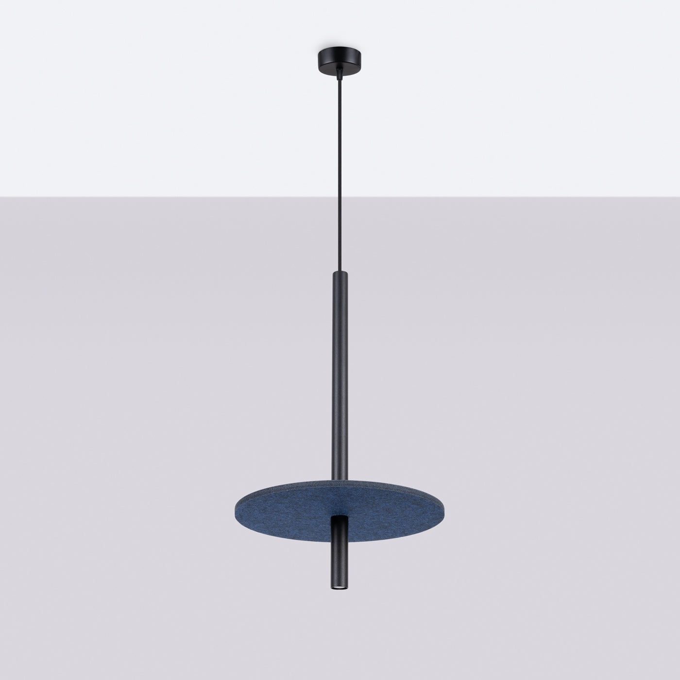 Pendelleuchte FELTRO 1 schwarz & marineblau Sollux Lighting