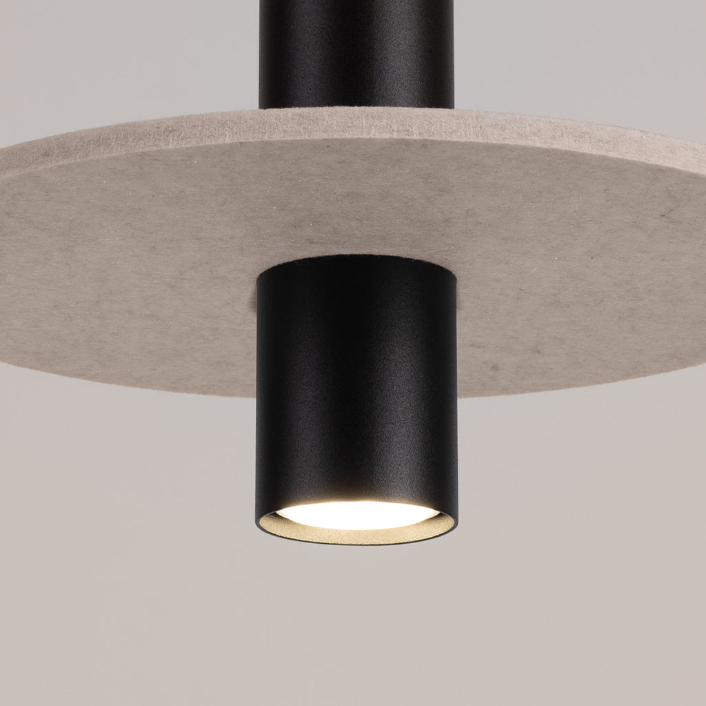 Pendelleuchte PELTA 1 schwarz & beige Sollux Lighting