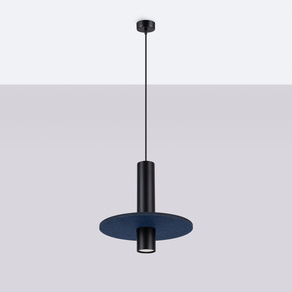 Pendelleuchte PELTA 1 schwarz & marineblau Sollux Lighting