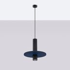 Pendelleuchte PELTA 1 schwarz & marineblau Sollux Lighting