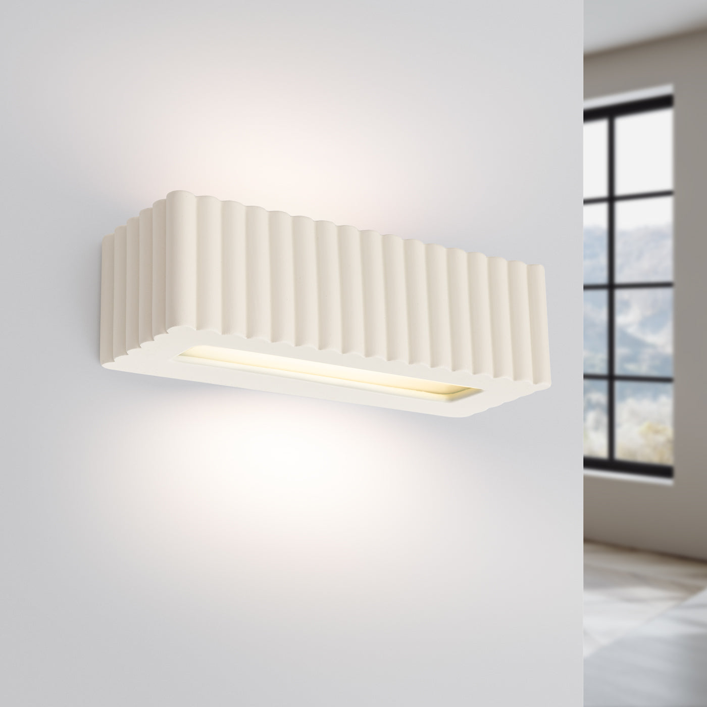 Wandleuchte Keramik RIGATA beige Sollux Lighting