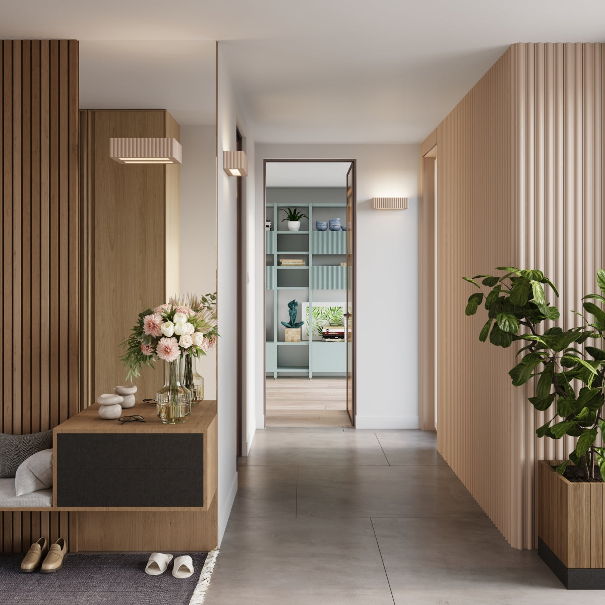 Wandleuchte Keramik RIGATA taupe Sollux Lighting