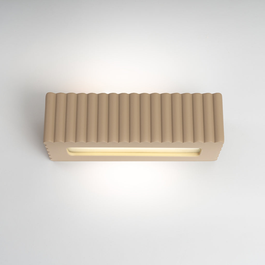 Wandleuchte Keramik RIGATA taupe Sollux Lighting