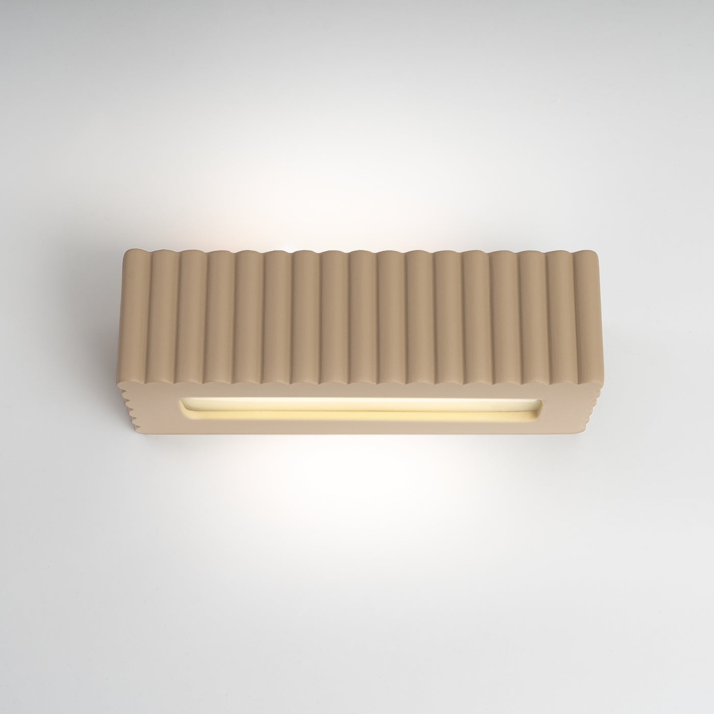 Wandleuchte Keramik RIGATA taupe Sollux Lighting