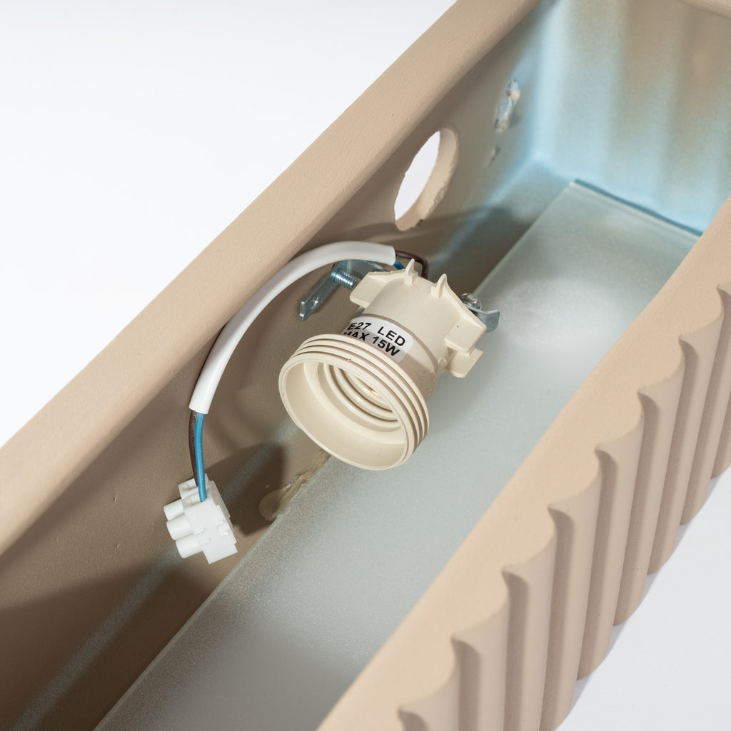 Wandleuchte Keramik RIGATA taupe Sollux Lighting