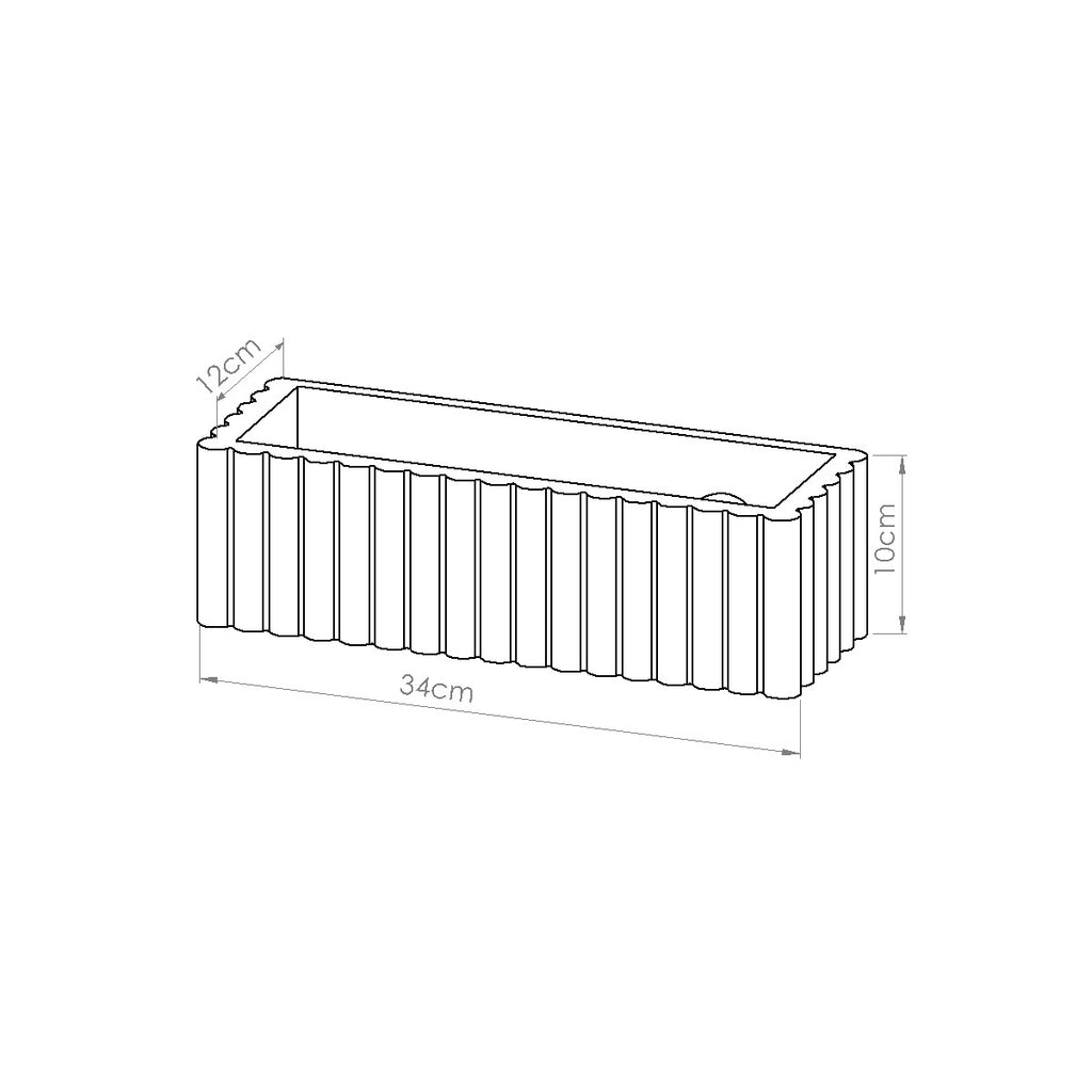 Wandleuchte Keramik RIGATA ultramarin Sollux Lighting