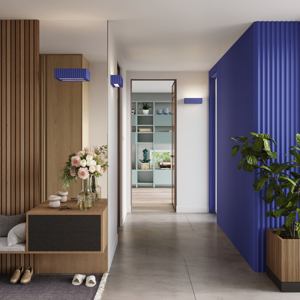 Wandleuchte Keramik RIGATA ultramarin Sollux Lighting