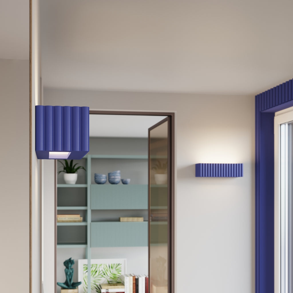 Wandleuchte Keramik RIGATA ultramarin Sollux Lighting
