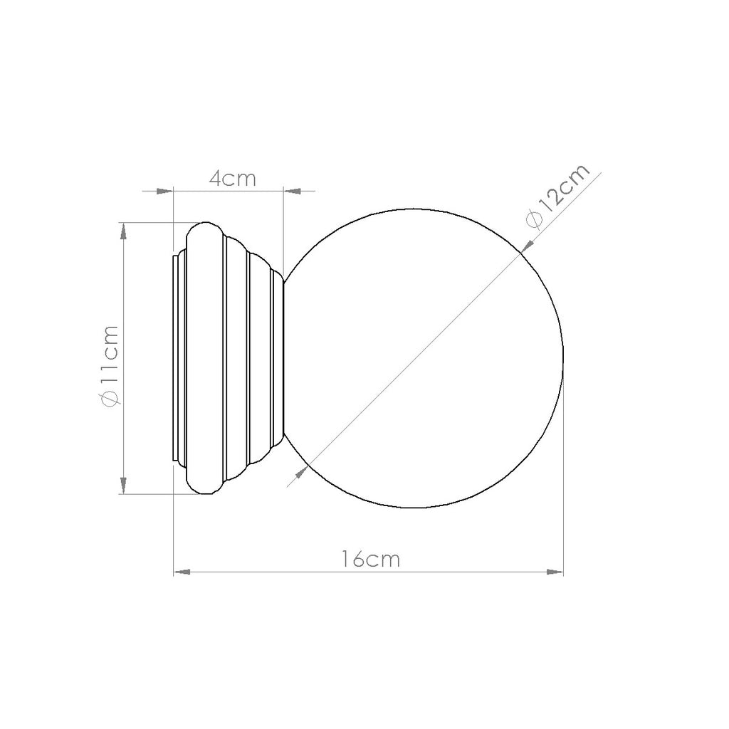 Wandleuchte ZORI orange IP44 Sollux Lighting