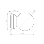 Wandleuchte ZORI orange IP44 Sollux Lighting