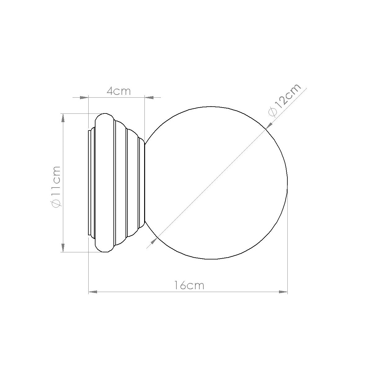 Wandleuchte ZORI orange IP44 Sollux Lighting