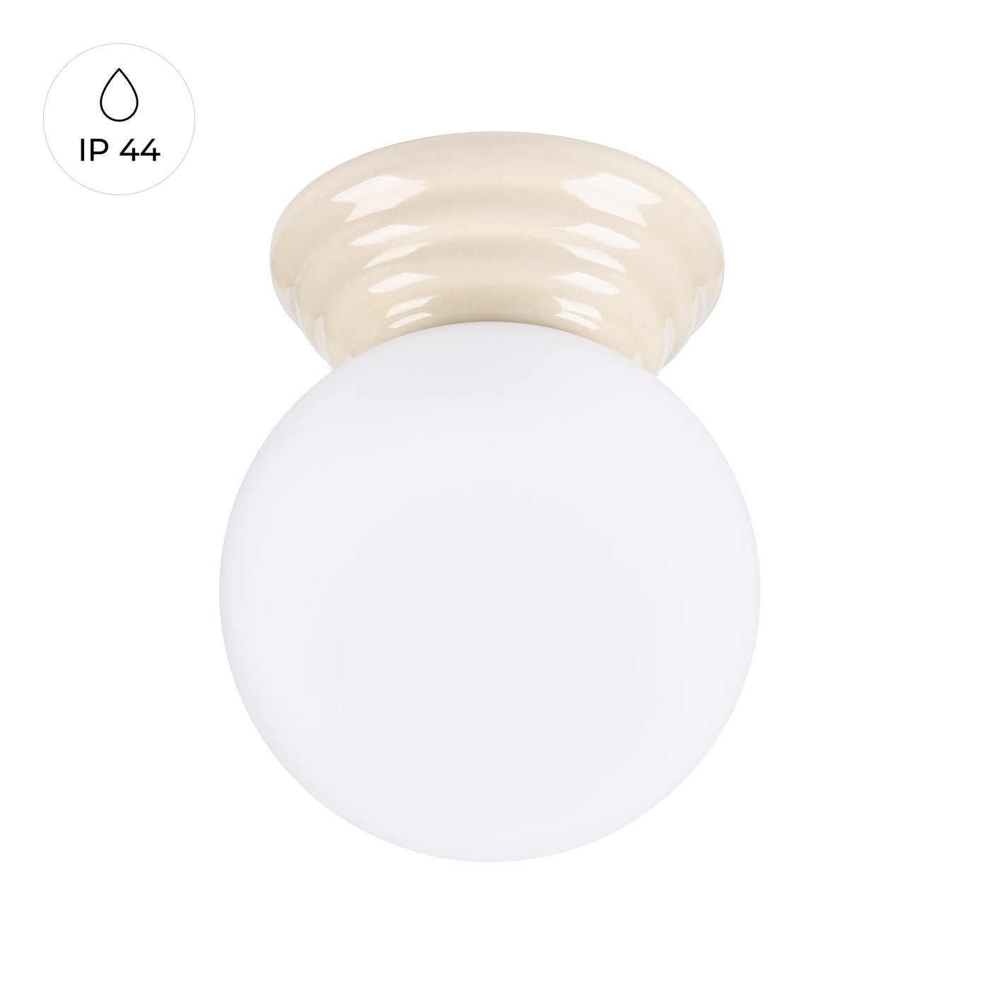Deckenleuchte ZORI beige IP44 Sollux Lighting
