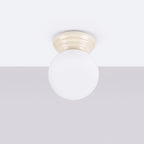 Deckenleuchte ZORI beige IP44 Sollux Lighting