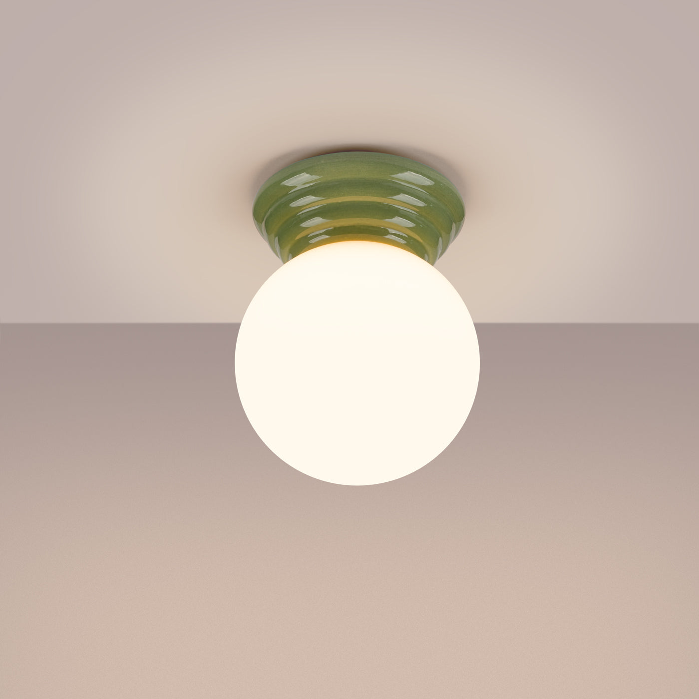 Deckenleuchte ZORI grün IP44 Sollux Lighting