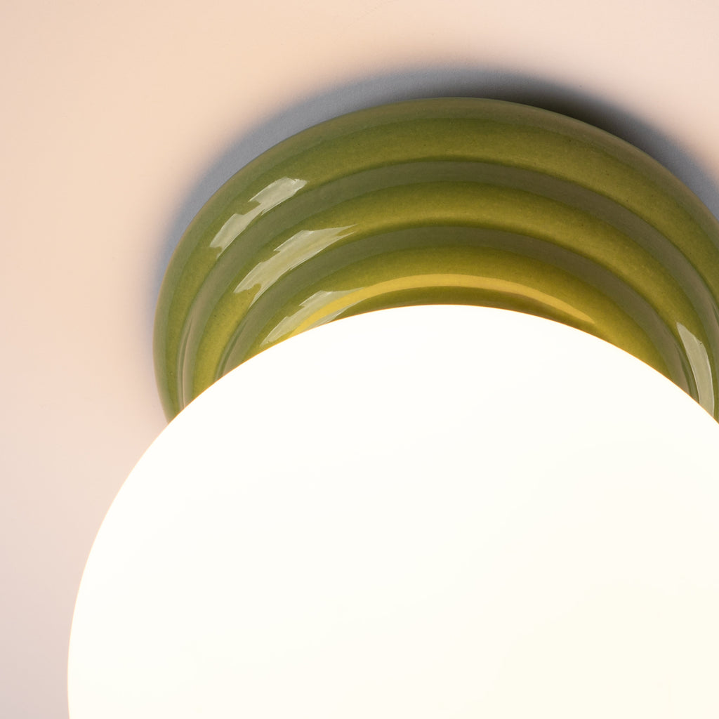 Deckenleuchte ZORI grün IP44 Sollux Lighting