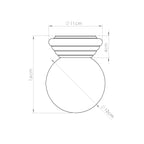 Wandleuchte ZORI weiß IP44 Sollux Lighting