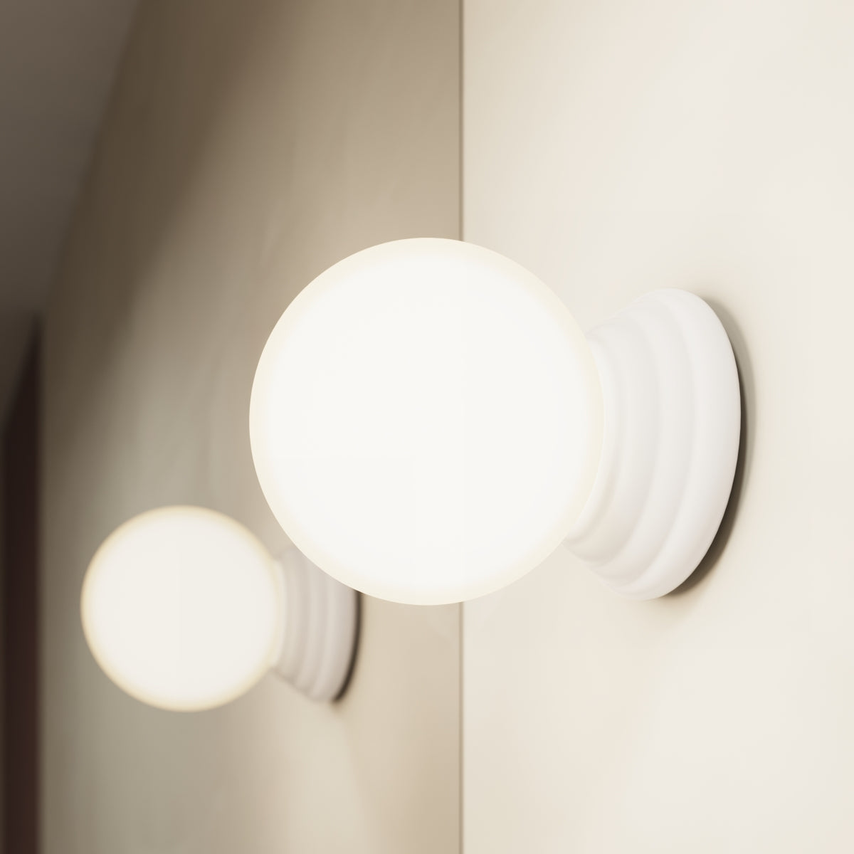 Wandleuchte ZORI weiß IP44 Sollux Lighting