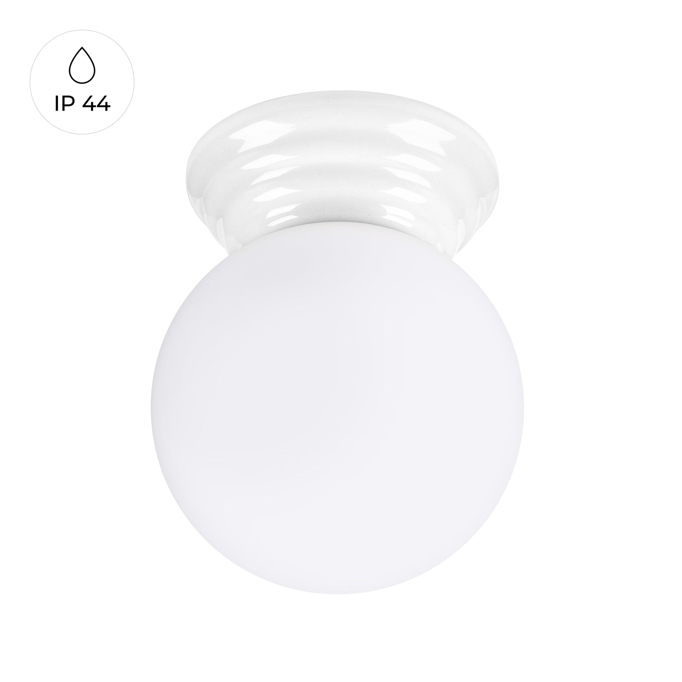 Deckenleuchte ZORI weiß IP44 Sollux Lighting