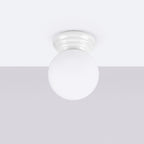 Deckenleuchte ZORI weiß IP44 Sollux Lighting