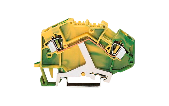 2-Leiter-Schutzleiterklemme WAGO, 4mm², für Tragschiene 35x15 und 35x7,5