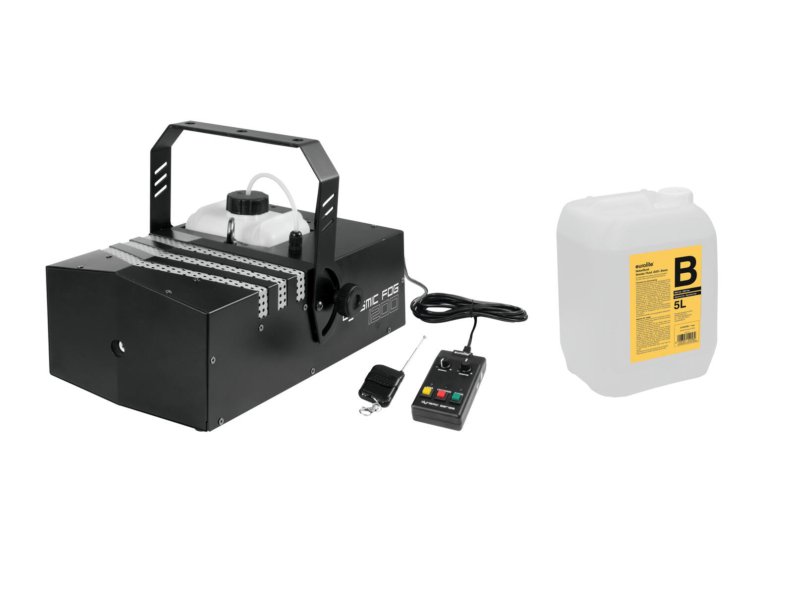 EUROLITE Set Dynamic Fog 1200 + Smoke Fluid -B2D-