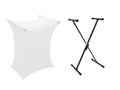 DIMAVERY Set SVT-1 Keyboard-Ständer + Cover weiß
