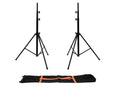 EUROLITE Set 2x LS-1 EU Stahl + Tragetasche