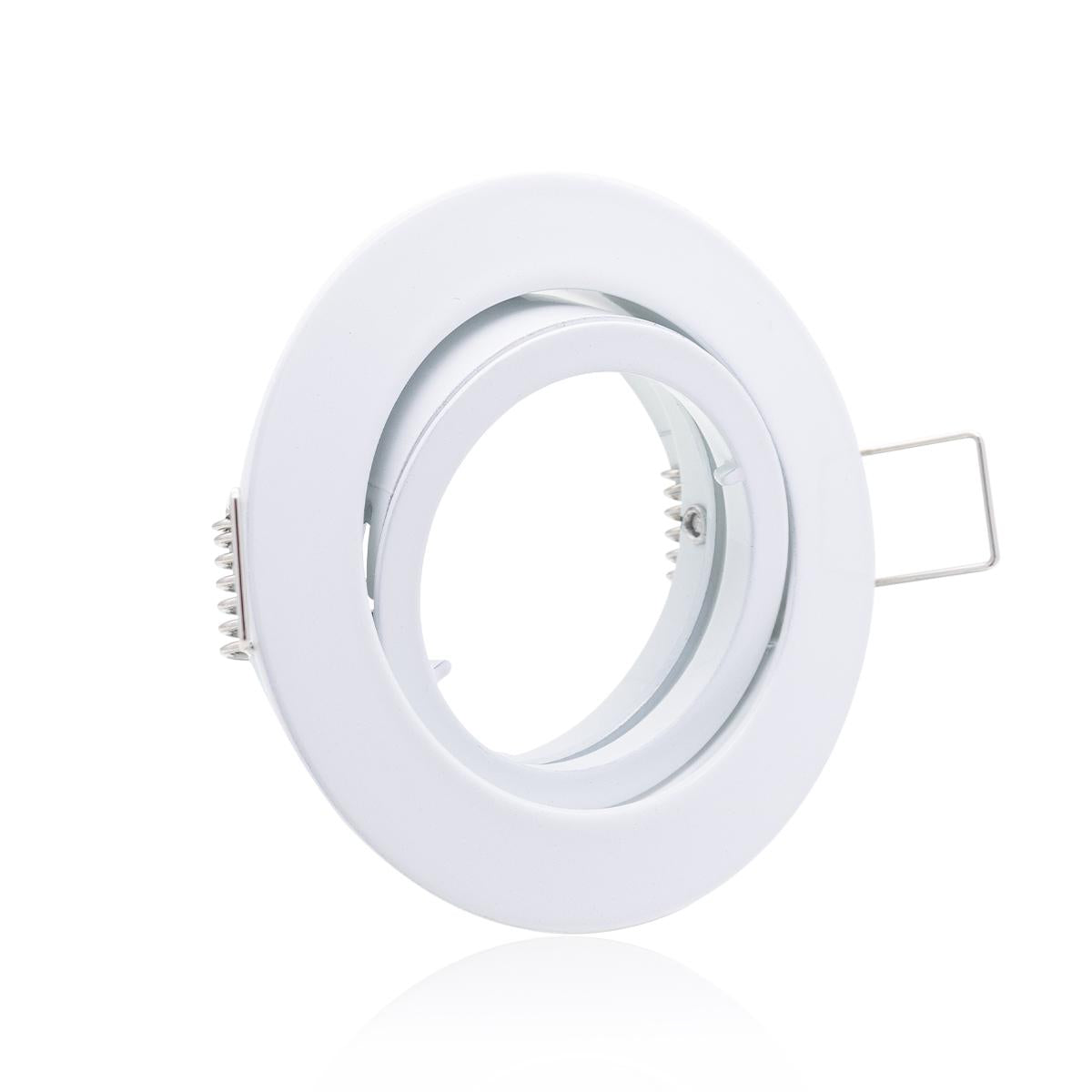 Einbaustrahler Rahmen rund schwenkbar Bajonettverschluss - Farbe: weiß