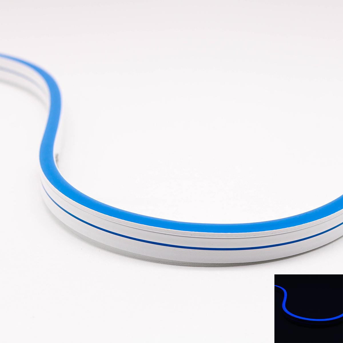 Neon Mini 24V LED Streifen 5M 12W/m 120LED/m 6mm - Lichtfarbe: Blau - Schutzart: IP66