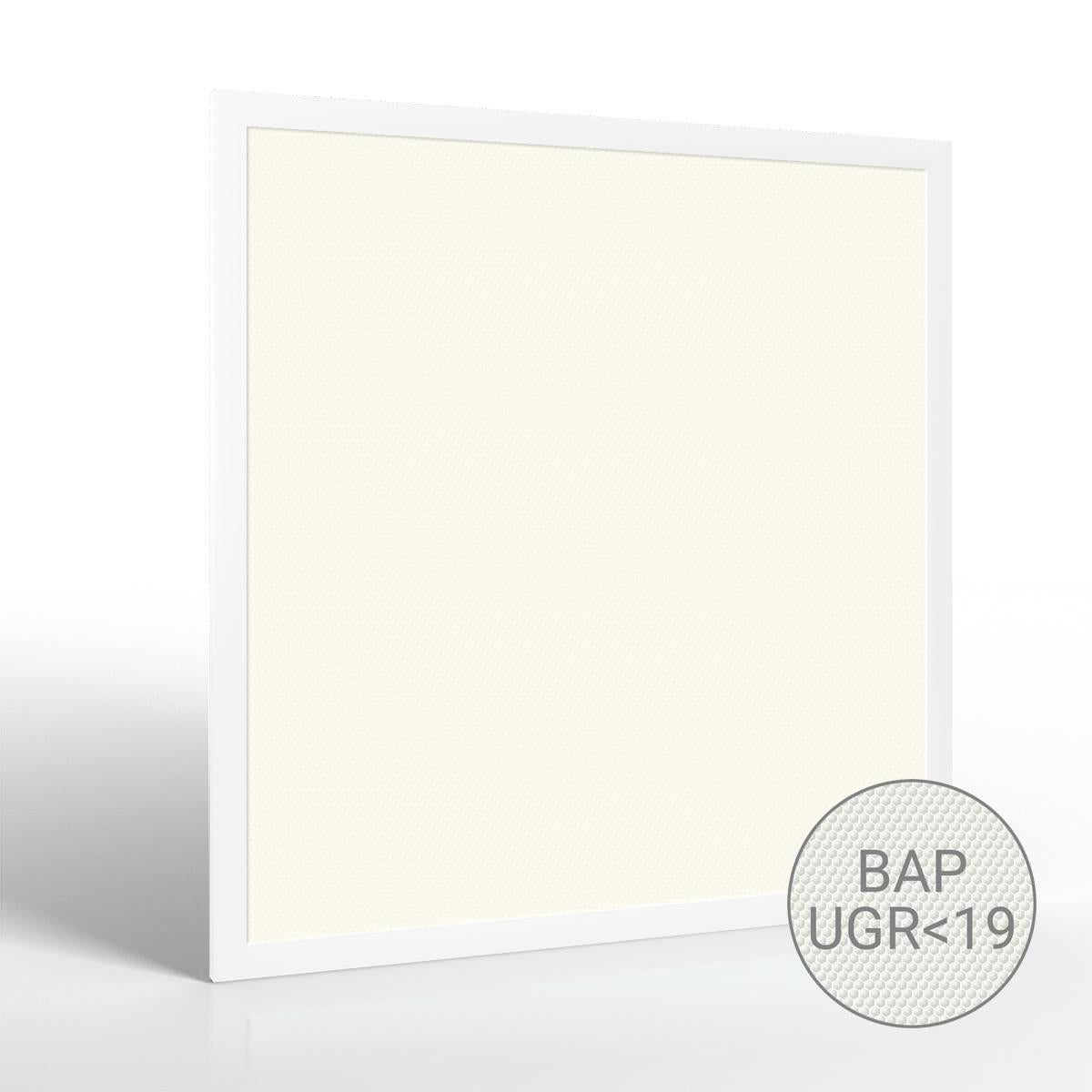 LED Panel 62x62cm 40W UGR19 110lm/w Rahmen weiß - Lichtfarbe: Neutralweiß 4000K