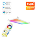 RGB+CCT LED Panel 60x30cm inkl. MiBoxer Smarthomesteuerung 24W 24V Rahmen weiß - Panelmontage: Deckenhalterung Clips