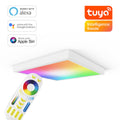 RGB+CCT LED Panel 60x60cm inkl. MiBoxer Smarthomesteuerung 48W 24V Rahmen weiß - Panelmontage: Aufbaurahmen Click weiß
