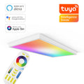 RGB+CCT LED Panel 120x60cm inkl. MiBoxer Smarthomesteuerung 60W 24V Rahmen weiß - Panelmontage: Aufbaurahmen Click weiß
