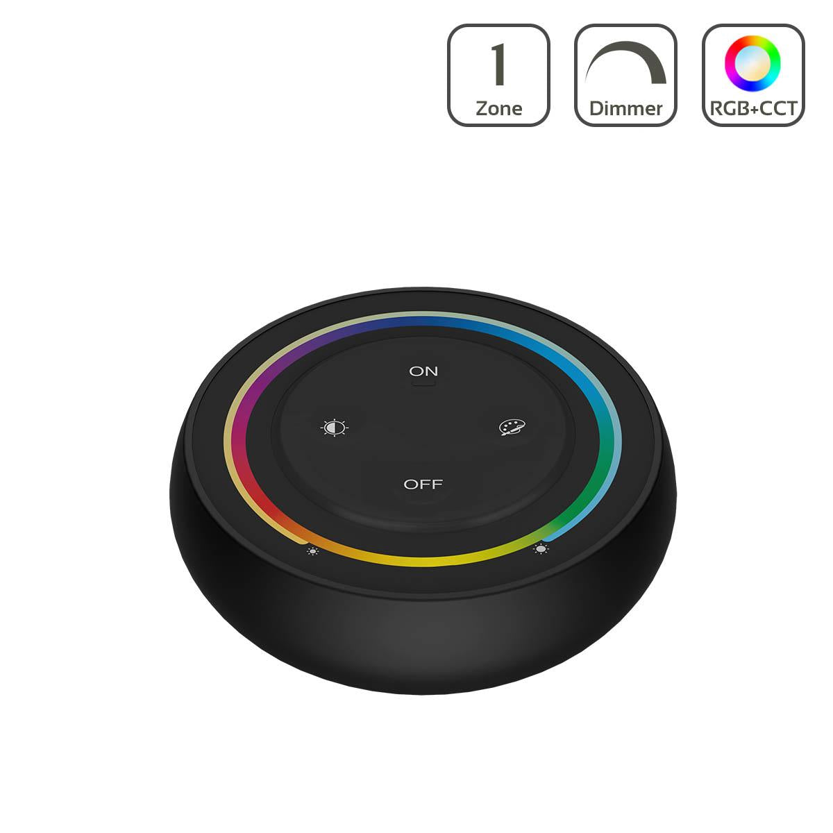 MiBoxer RGB+CCT Wandschalter / Fernbedienung Dimmen Farbsteuerung Schalten S2 - Farbe: schwarz