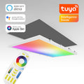 RGB+CCT LED Panel 120x60cm inkl. MiBoxer Smarthomesteuerung 60W 24V Rahmen weiß - Panelmontage: Einbaurahmen weiß