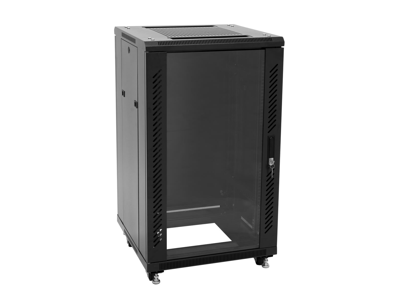 ROADINGER SSC-16 Stahlschrank mit Glastür 16HE