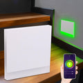 LED Treppenleuchte eckig weiß - Lichtfarbe: Smart Tuya RGB CCT 3W - Lichtaustritt: Orbis