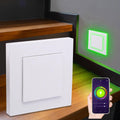 LED Treppenleuchte eckig weiß - Lichtfarbe: Smart Tuya RGB CCT 3W - Lichtaustritt: Doppio