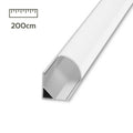 Alu Eck-Profil eloxiert 15x15mm opal - Länge: 200cm
