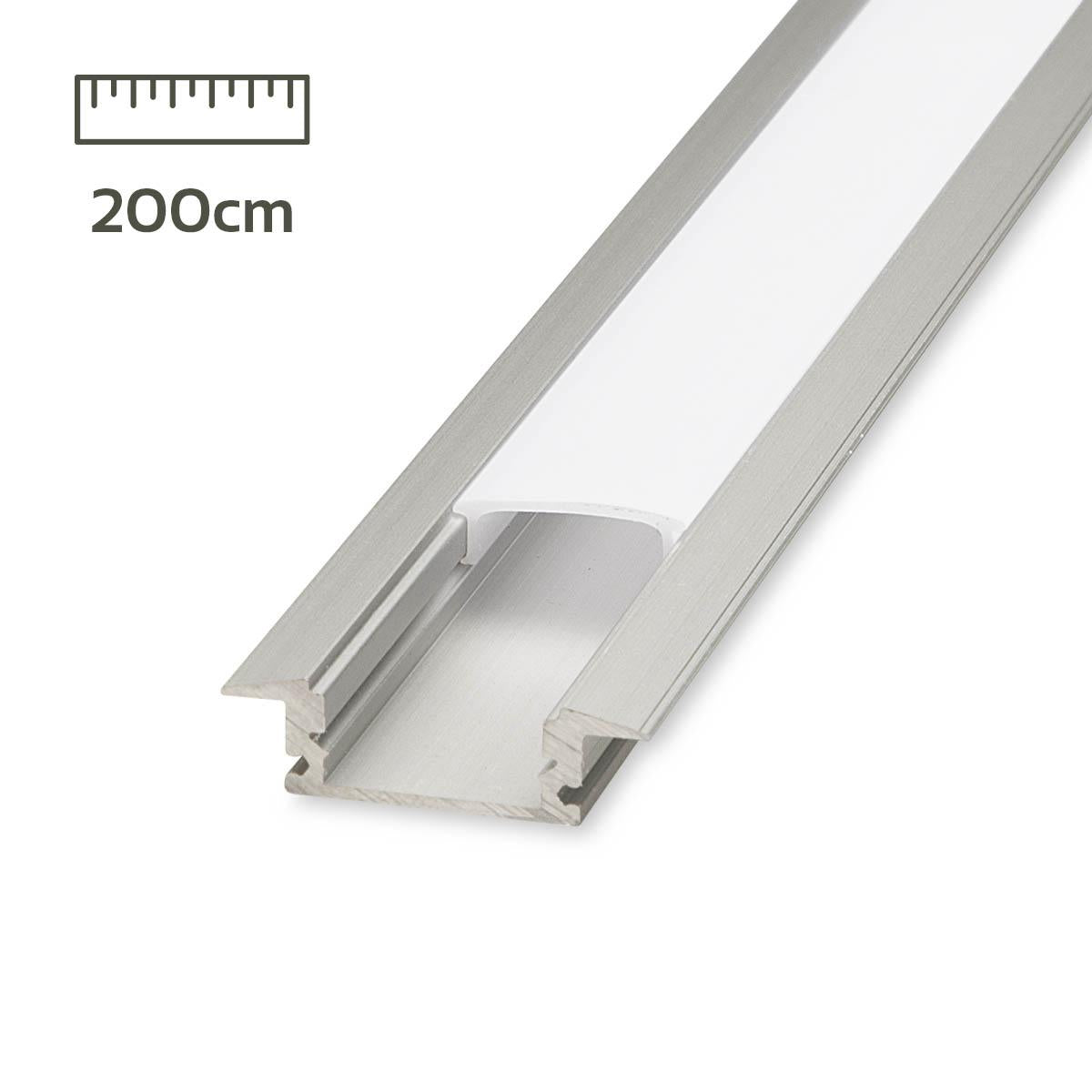 Alu Fugen-Profil eloxiert 18x6mm opal - Länge: 200cm