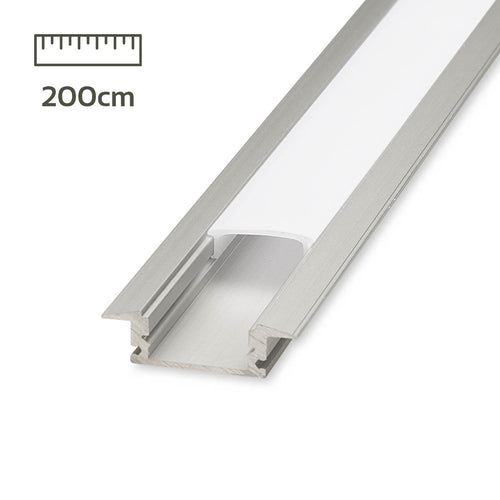 Alu Fugen-Profil eloxiert 18x6mm opal - Länge: 200cm