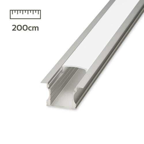 Alu Fugen-Profil eloxiert 18x15mm opal - Länge: 200cm